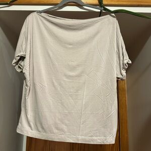 Wishlist Boatneck Oversized Tee Cream Size Medium
